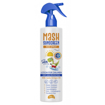 MASH SUNSCREEN SPF +50 KIDS SPRAY LOTION 200 ML